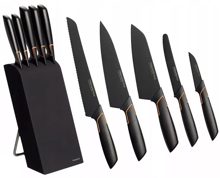 Zestaw noży Fiskars Edge 5 noży w bloku 1003099